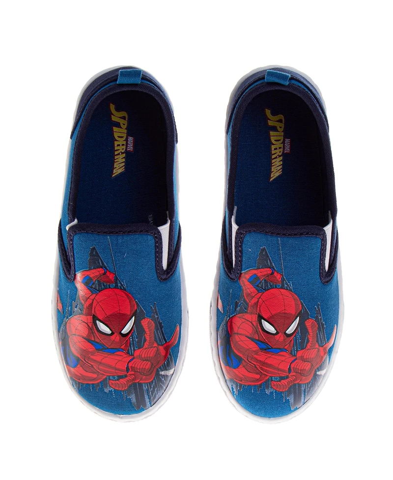 Spider-Man Big Boys Marvel City Guardian Slip On Canvas Shoes