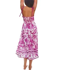 Cupshe Women's Night Show Paisley Midi Beach Dress