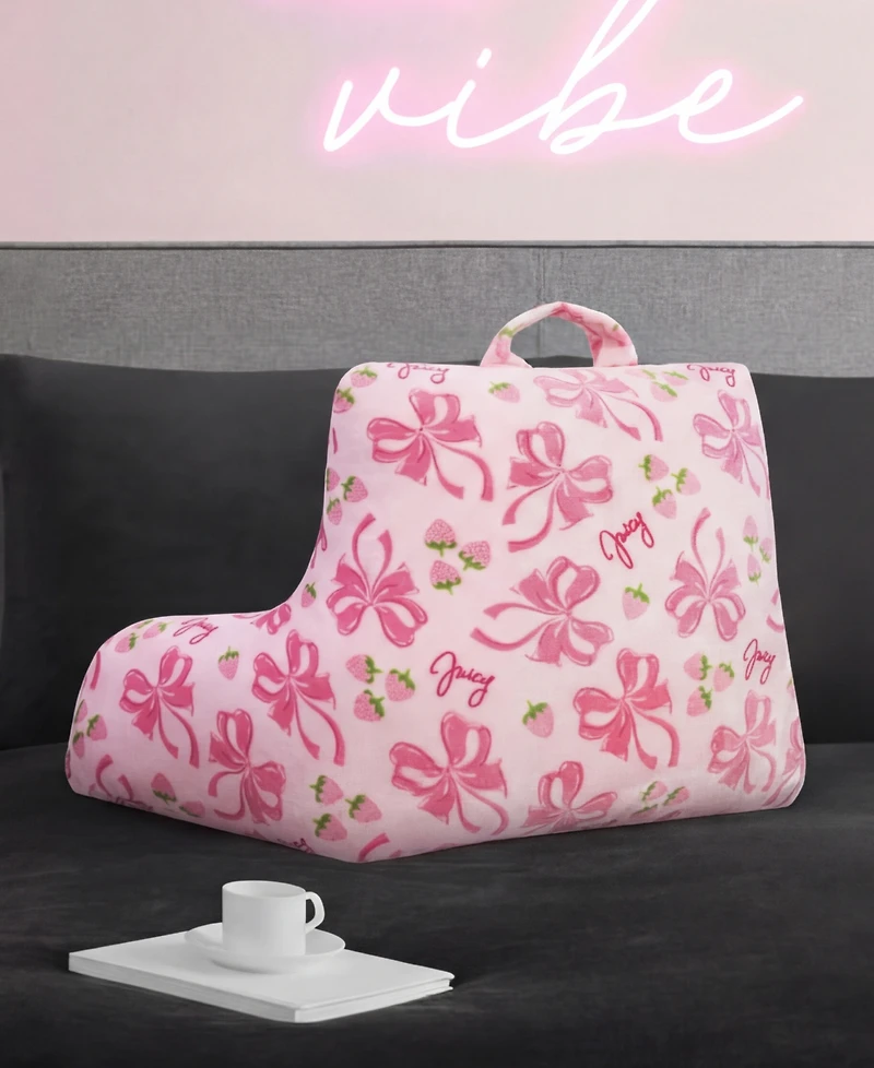 Juicy Couture Ultra-Soft Backrest Pillow, 30" x 21"