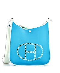 Pre-Owned HERMES Pm Neo Evelyne Bag Toile and Leather