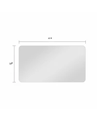 Busdays Wall Mounted Anti Fog Bathroom Vanity Mirror Waterproof Wall Mirror for Bathroom