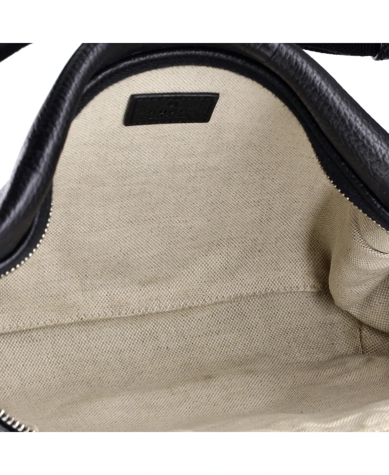 Pre-Owned Gucci Front Pocket Belt Bag Jumbo Gg Embossed Leather