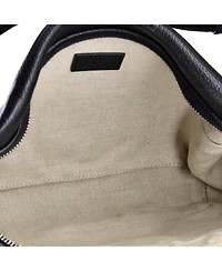 Pre-Owned Gucci Front Pocket Belt Bag Jumbo Gg Embossed Leather