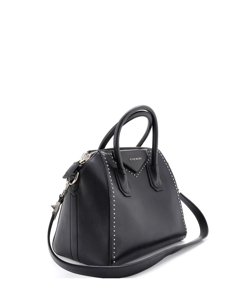 Pre-Owned Givenchy Small Antigona Bag Studded Leather