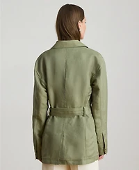 Lauren Ralph Petite Spread Collar Twill Field Jacket