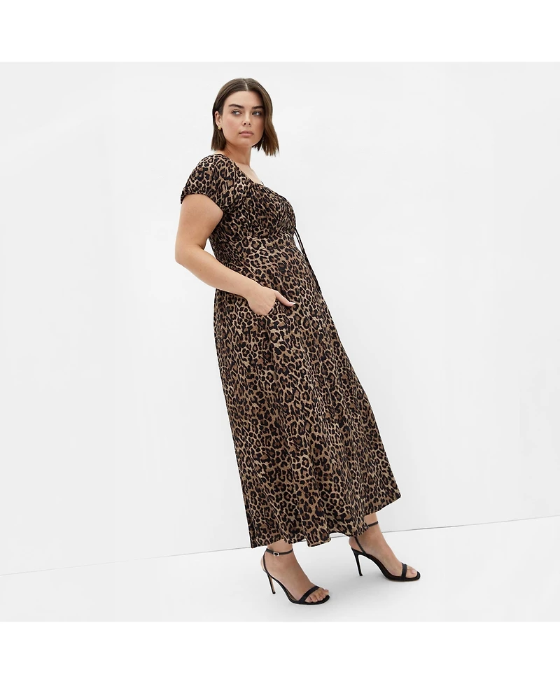 City Chic Women's Abbigail Print Maxi Dress