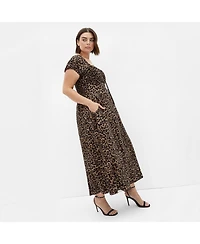 City Chic Women's Abbigail Print Maxi Dress