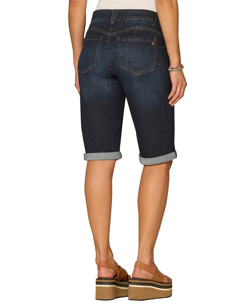 Democracy Petite "Ab" Solution Mid-Rise Bermuda Shorts
