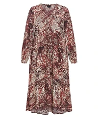 City Chic Women's Gaia Print Dress