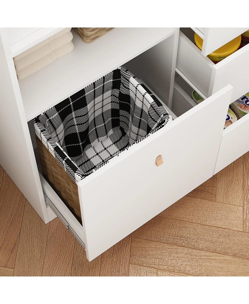 Famapy Changing Table With 5-Drawers,Kids Dresser with Shelf