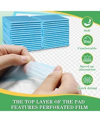 Aronkl Dog Pads Thicker Super Absorbent Leakproof Potty Training for Dogs Puppies Cats Rabbits Multiple Uses