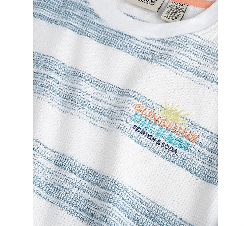 Scotch & Soda Boys' Toddler 2T-4T Striped T-Shirt and Shorts, 2-Piece Set