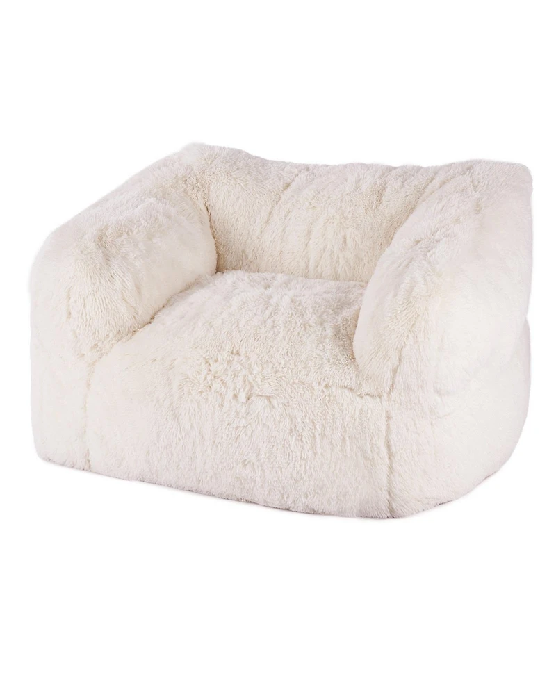 Sugift Bean Bag Chair, Plush Sofa Chair with Armrests, High-Density Foam