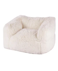 Sugift Bean Bag Chair, Plush Sofa Chair with Armrests, High-Density Foam