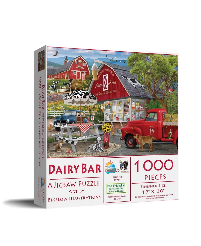 SunsOut Dairy Bar 1000 piece Jigsaw Puzzle for Adults