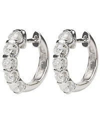 Diamond Hoop Earrings in 14k White Gold (1-1/2 ct. t.w.)