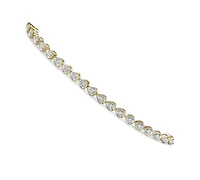 Diamond Teardrop Link Tennis Bracelet (1 ct. t.w.) in 14k Gold