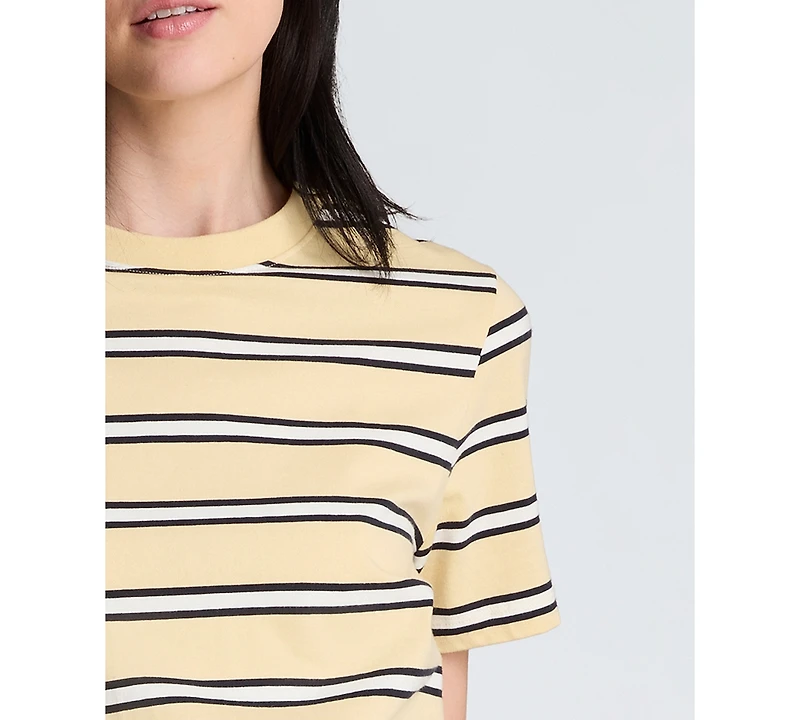 Kenneth Cole Women's Crewneck Striped T-Shirt