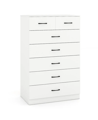 Slickblue Wooden Chest of Drawers with Anti-toppling Device and Metal Handles