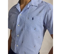 Polo Ralph Lauren Men's Classic-Fit Sailboat Seersucker Shirt