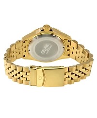 Gevril Men's Wall Street Swiss Automatic Ip Bracelet Watch