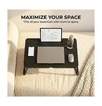 Gnuadz 17" Foldable Laptop Bed Desk Tray Table Cup Holder