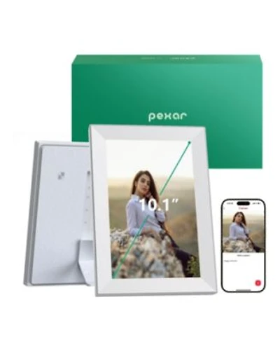 Pexar 10.1 Wifi Digital Photo Frame Hd Anti Glare Touch Display Share Photos Videos Via App Perfect For Gifting
