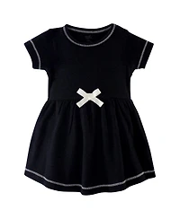 Touched by Nature Baby Girls Natural Cotton Dresses Featuring Both Short and Long Sleeves