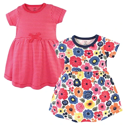 Touched by Nature Natural Cotton Dresses Featuring Both Short and Long Sleeves