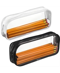 Gnuadz 4 pieces Clear Pvc Zipper Pouch Travel Makeup Bag