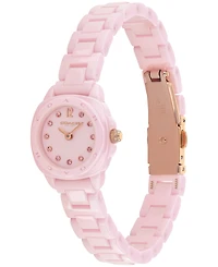 Coach Women's Kitt Pink Ceramic Bracelet Watch, 21mm