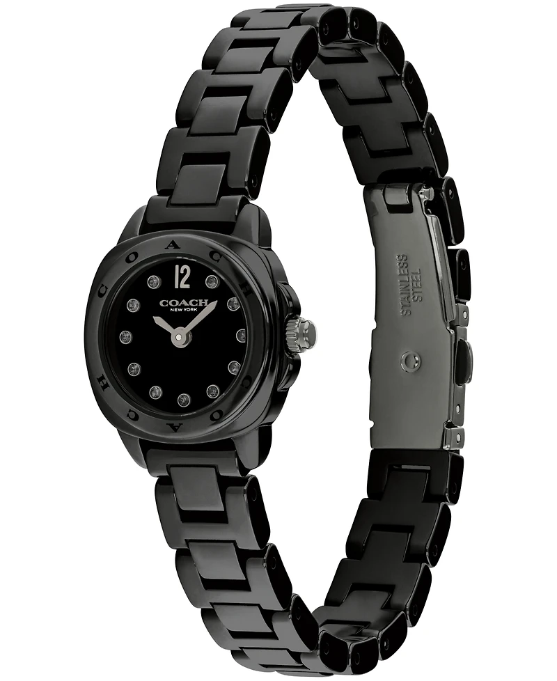 Coach Women's Kitt Black Ceramic Bracelet Watch, 21mm