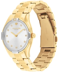 Coach Women's Brooks Gold Tone Stainless Steel Bracelet Watch, 34mm