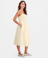 And Now This Petite Smocked Scoop Neck Sleeveless Midi Dress, Macy's Exclusive