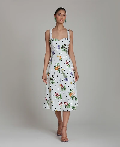Avec Les Filles Women's Fit & Flare Floral-Print Dress