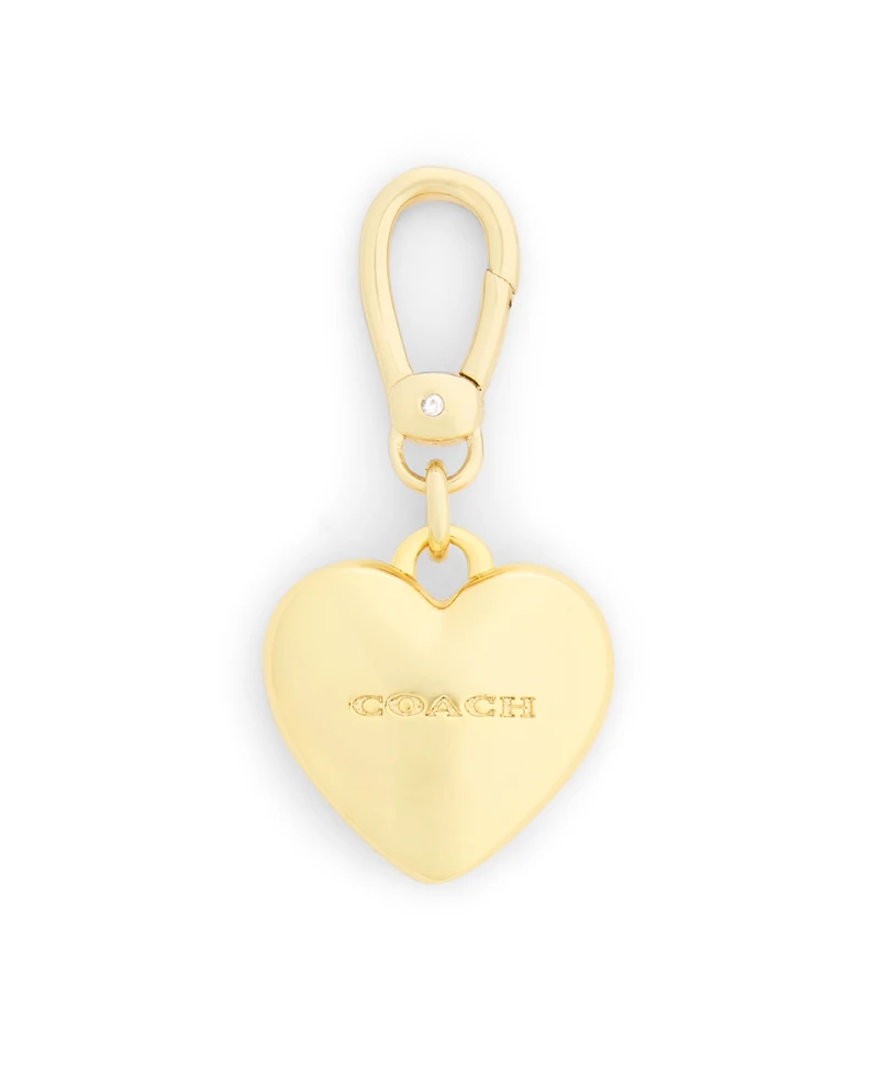 Coach Gold Collectible Signature Sculpted C Heart Jewelry Charm