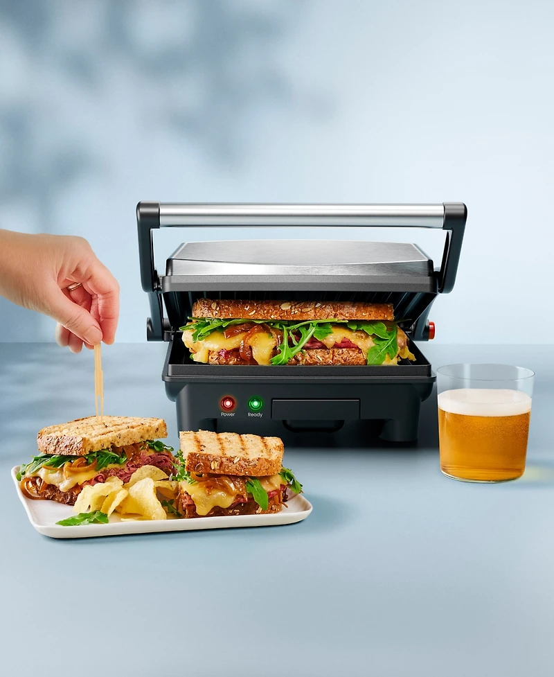 Chefman 4-Slice 3-in-1 Panini Press Grill