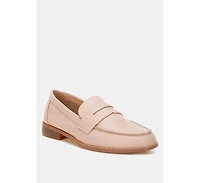 London Rag Womens Reiga Low Block Heel Loafers