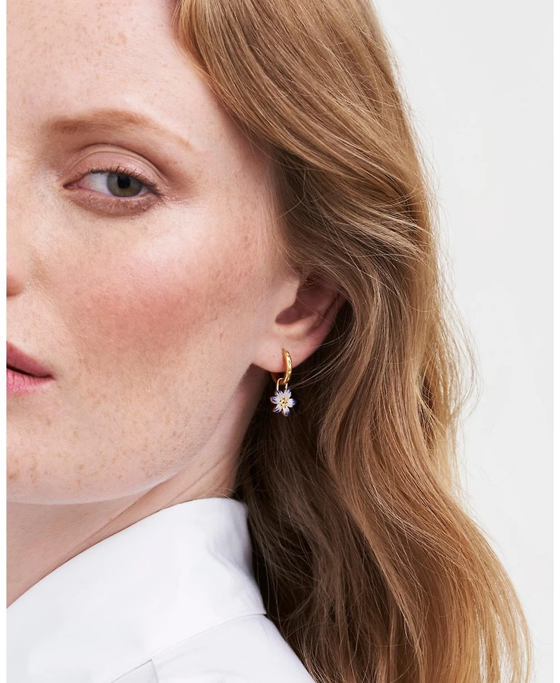 Fable England Nightshade Gold Huggie Earrings