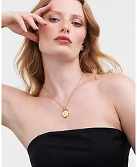 Fable England Y Initial Yarrow Gold Spinner Chain Necklace