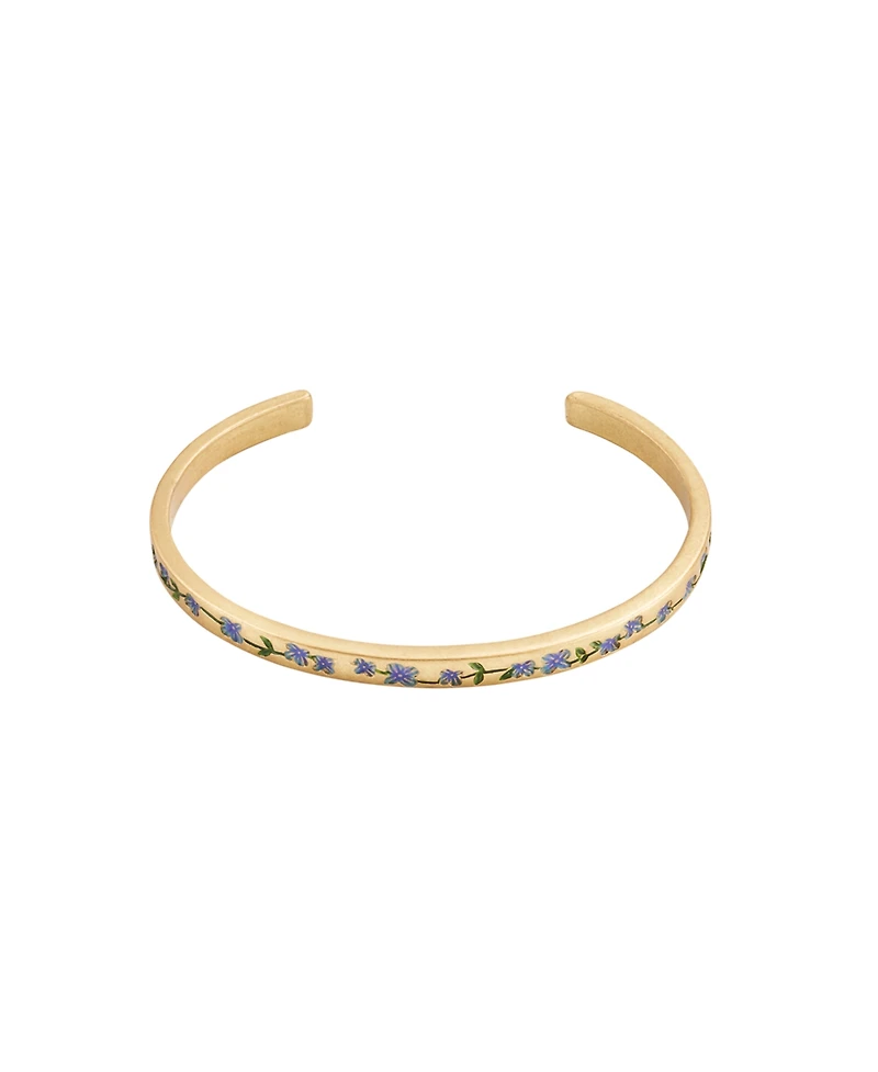 Fable England Forget Me Not Gold Bangle