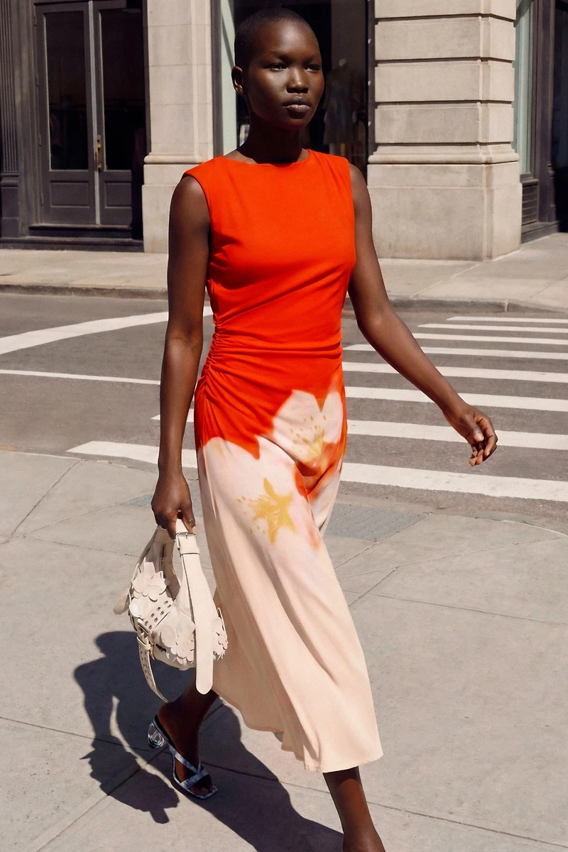 Desigual Women's Two-tone floral dress