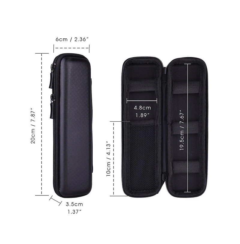 Gnuadz Canvas Zippered Pencil Case Large Capacity Adults