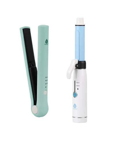 Pursonic Usb Rechargeable Cordless Styling Duo – Hair Straightener & Curling Iron Bundle