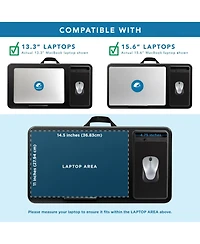 Gnuadz 15.6" Home Office Lap Desk With Device Ledge Mouse Pad Phone Holder