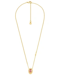 Michael Kors Oval Stone Pendant Necklace