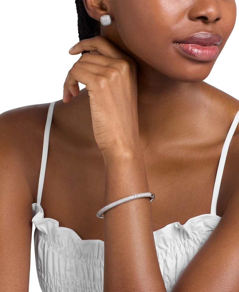 Michael Kors Pave Bangle Bracelet and Earring Set