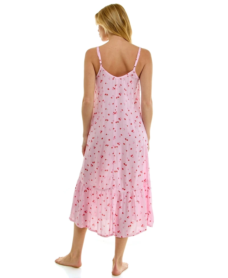 Roudelain Women's Sleeveless Scoop Neck Cami Gown