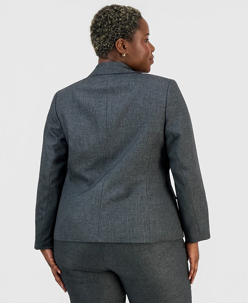 Le Suit Plus Four-Pocket Jacket & Fly-Front Wide-Leg Pants