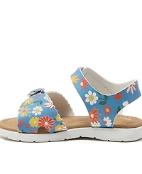 Lands' End Little Girls Easy On Scalloped Sandals